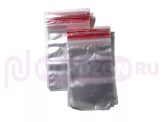 Пакет с защёлкой (замком)   70х100мм "PKT-16645" грипперы с застёжкой Zip-Lock (100шт) (цена за 1шт)