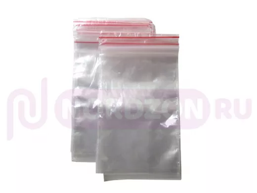 Пакет с защёлкой (замком)   80х120мм 