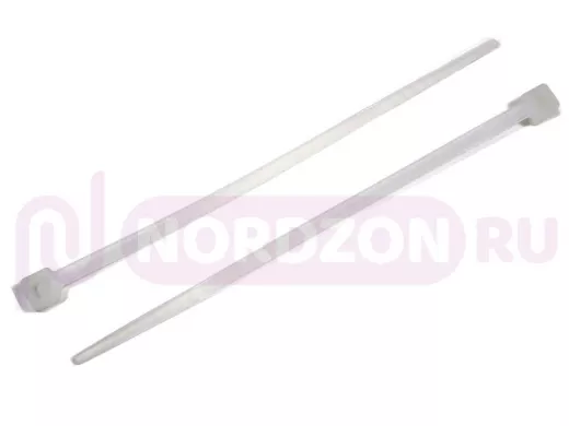 80х2,5мм кабельный хомут (стяжка нейлонoвая) белая (100 шт) нейлон 6,6, OMAX