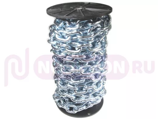 Цепь короткозвенная, сварная, цинк DIN 766 10 мм (15 метров) цена за 1 метр