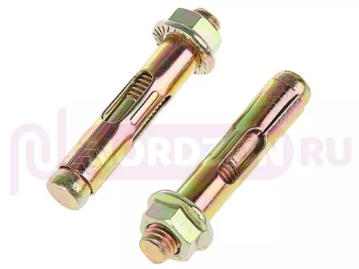 Анкерный болт с гайкой  8х 85 (100шт) "ABI-KREP 16762" 2,774кг резьба М6, вес 1шт 27,734г