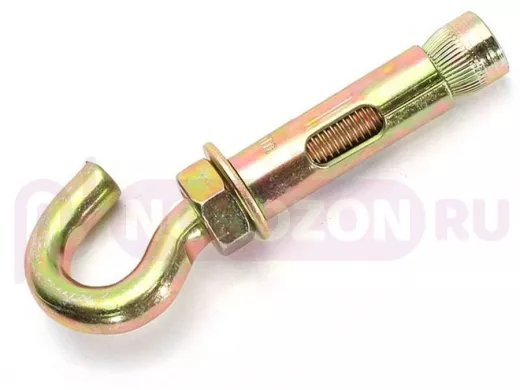 Анкерный болт с полукольцом (крюком) 10х 50 ( 50шт) "ABI-KREP 17002" 2,2кг резьба М8, вес 1шт 44г