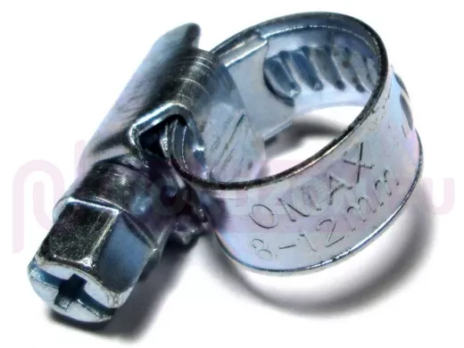 Хомут червячный цинк   8-12 мм 