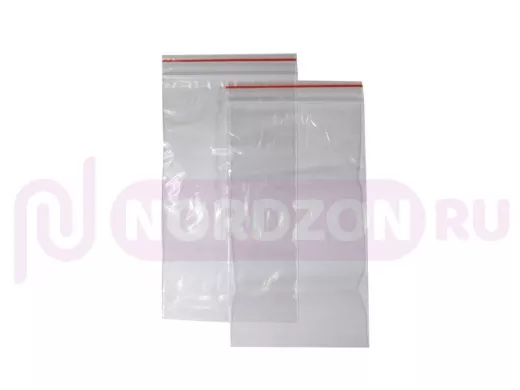 Пакет с защёлкой (замком)  100х180мм 