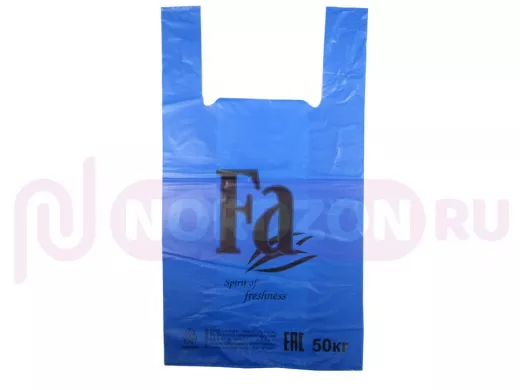 Пакет майка ПНД 30х16х57 30мкм FA синяя (200шт./уп) (цена за 1шт)