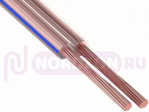 Кабель акустический прозрачный 2х2,5 мм.кв. "SPARKS" прозрачный, 100м