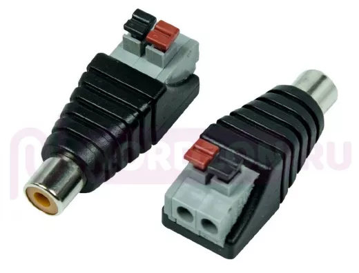 Гнездо RCA (тюльпан) с быстрозажимной колодкой  (блистер)  REXANT