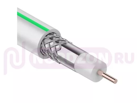 MARS 4K, Cu/Al/CuSn, (96%), 75 Ом, 100м., белый  R01-2501