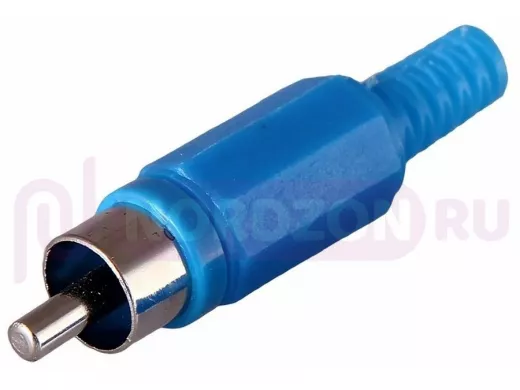 Штекер RCA (тюльпан) синий