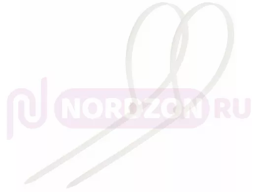 200х7,6мм кабельный хомут (стяжка) белый (100 шт) REXANT