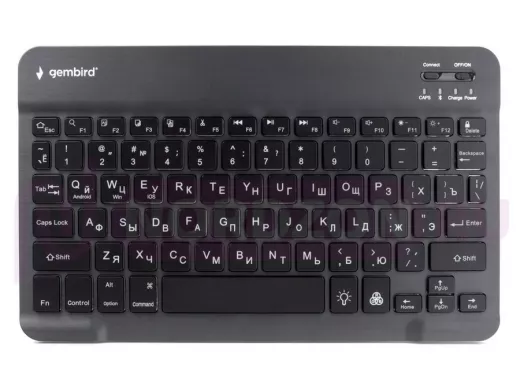 Беспроводная клавиатура Gembird KBW-4, 78кл, Bluetooth, ножн.тип клавиц, ультра-тонкая