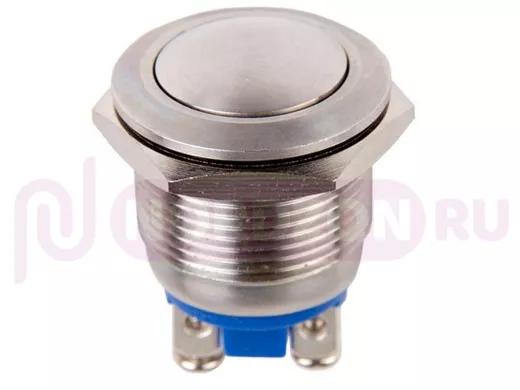 Кнопка  антивандальная диаметр 19мм  Б/Фикс (2с винт) (ON)-OFF сфера  REXANT