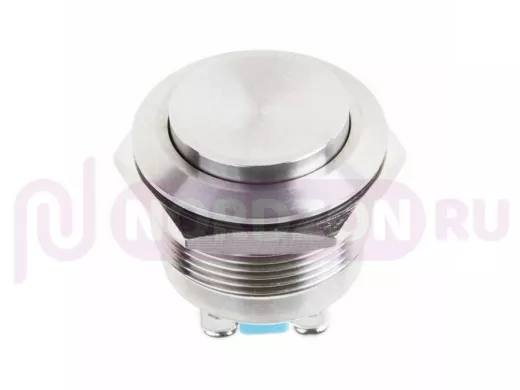 Кнопка  антивандальная диаметр 22мм  Б/Фикс (2с винт) (ON)-OFF вогнутая  REXANT