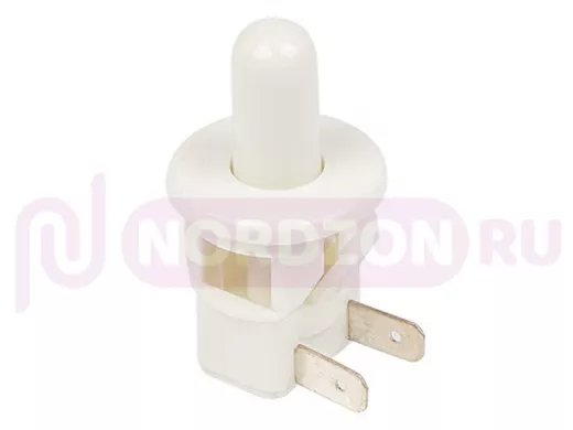 Выключатель-кнопка 250V 2.5А (2с) ON-(OFF)  Б/Фикс  белый (мебельная)  REXANT