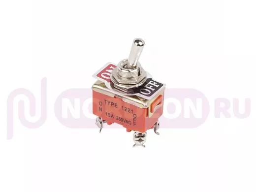 Тумблер 250V 15А (4c) ON-OFF двухполюсный  REXANT