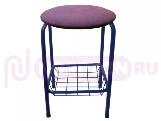 Табурет с подставкой для ног и корзинкой для вещей 