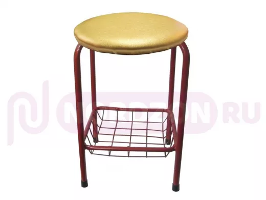 Табурет с подставкой для ног и корзинкой для вещей 