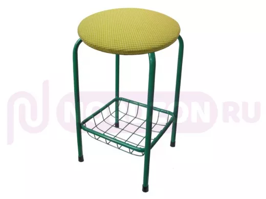 Табурет с подставкой для ног и корзинкой для вещей 