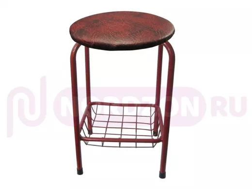 Табурет с подставкой для ног и корзинкой для вещей 