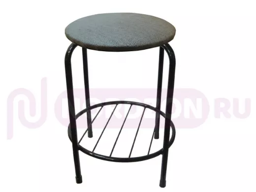 Табурет с подставкой для ног и полкой 