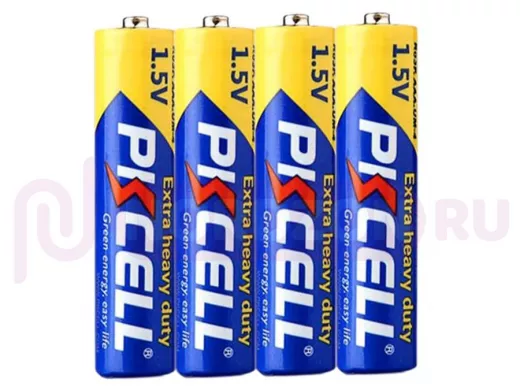 Солевой элемент питания PKCELL R03P-4S-4 тип - AAА 4 шт пленка, цена за 4шт