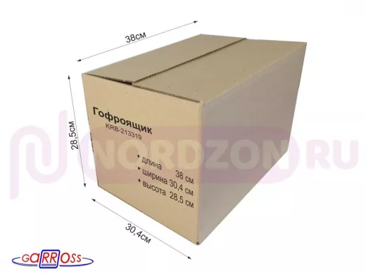 Гофроящик, длина 380 х ширина 304 х высота 285 мм 