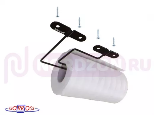 Держатель для бумажных полотенец к полке изогнутый 