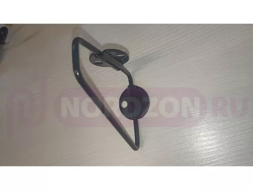 Кронштейн (К СТЕНЕ) для полки, высота 7,5см, вылет 9см, черный "ПАПАОС 213719" треугольный