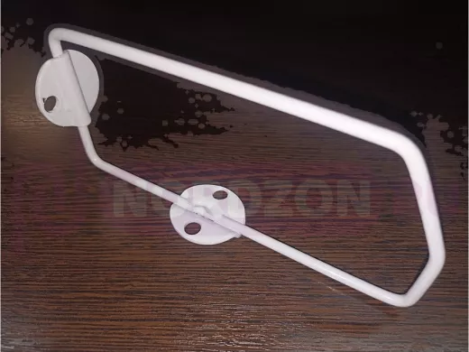 Кронштейн (К СТЕНЕ) для полки, высота 7см, вылет 15,4см, серый "ПАПАОС 214450" треугольный