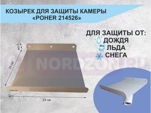 Козырёк с желобом для видеокамеры с желобком 