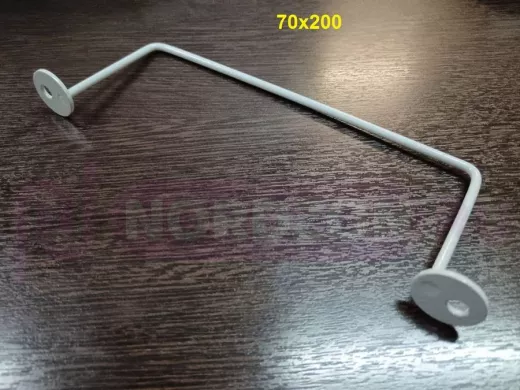 Держатель медалей 70х200 (внешний размер 70х235) СЕРЫЙ, с 2-я пластинками ф25мм