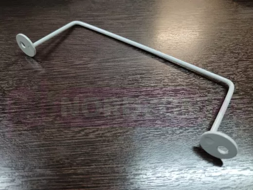 Держатель медалей высота 7 см длина 18,7 см  ABIKREP-215326 серый, между отв-ми 20,4 см, диаметр 7мм