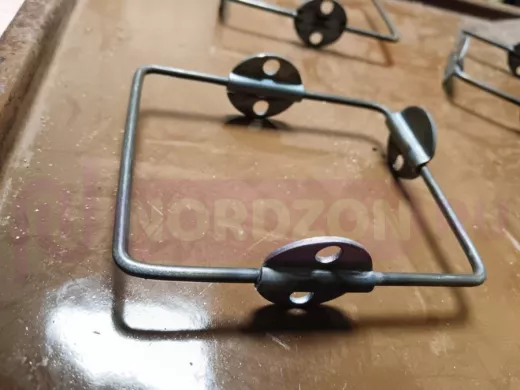 Кронштейн к стене для 2-ух полок, высота 10см, вылет 11,5см, белый 