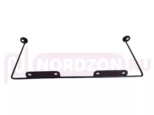 Кронштейн для подвесной полки, высота 15см, ширина 32см, черный НАБОР 1шт 