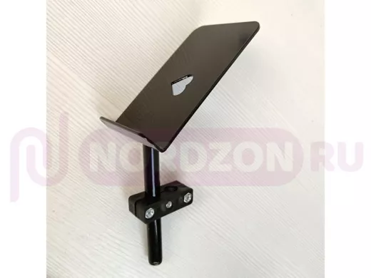 Стальной поворотный держатель телефона 13,5х6 см на ножку подставки 12мм 