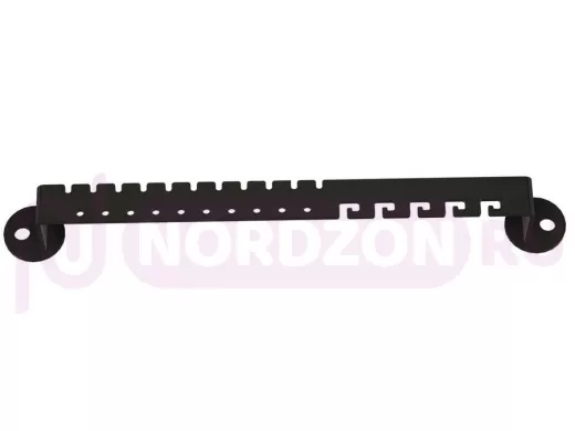 Органайзер держатель для украшений длиной 20см ABILOVE-216787 к стене или шкафу, сталь, черный