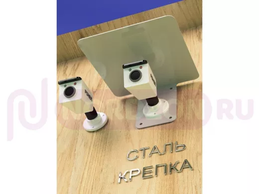 Кронштейн-козырёк для камеры "POHER-216826" 24х27см, сталь 2 мм, разборный, угол 70гр, серый