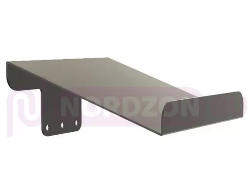 Козырёк для камер видеонаблюдения "IPAHD-91BK-216851" черный для кронштейнов IPAHD,сталь 2мм,19х20см