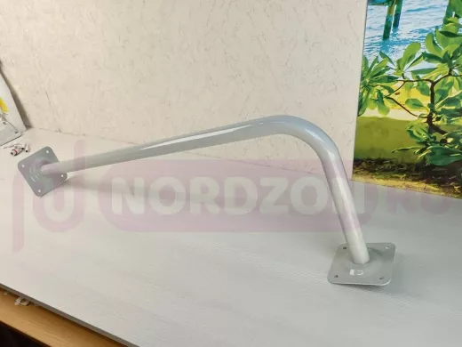 Поручень угловой для домов снаружи и внутри, ширина  80см высота 30см 