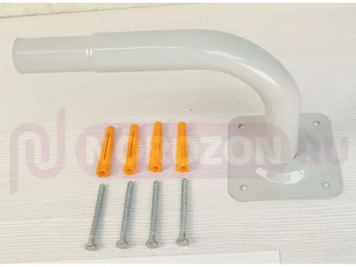 Поручень пристенный для зданий, длина  23см вылет 16см,1 опора 