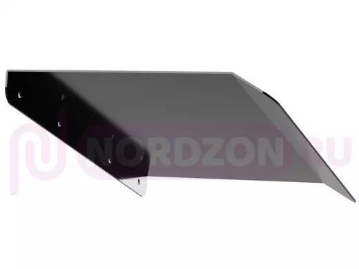 Козырёк для защиты электрощита от дождя "POHER-217419" черный, ширина 41 см, вылет 27 см, сталь 2 мм