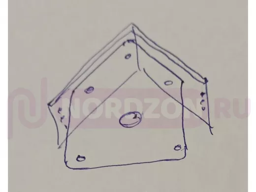 Кронштейн с козырьком для камеры 