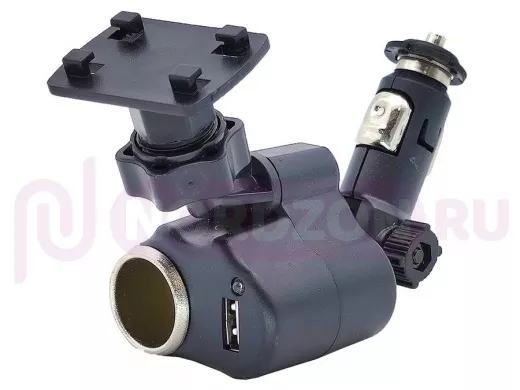 Автодержатель  Орбита TD-038 (универсальное)  крепление в прикуриватель + USB