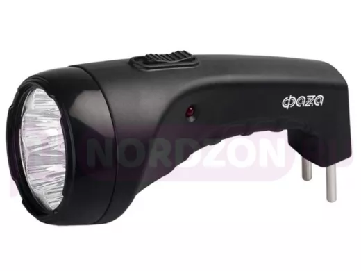 Фонарь  ФАZA Accu F2-L07  (7 LED, 2 режима работы, аккумуляторный, 4v - 400 mА/ч, до10 часов, ЧЁРНЫЙ
