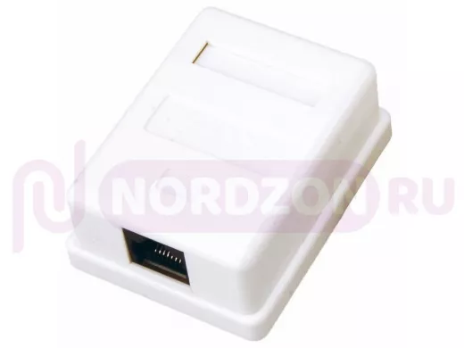 Розетка компьютерная 1-порт RJ-45 (8P8C), cat 5e, внешняя  REXANT