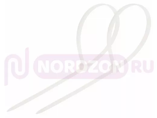 400x7,6мм кабельный хомут (стяжка нейлонoвая) nylon 100 шт. белый REXANT