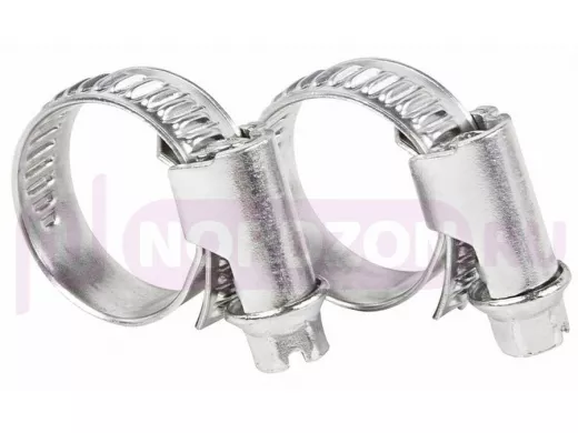 Хомут червячный цинк  10-16 мм 