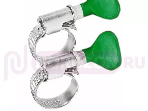 Хомут червячный цинк  40-60 мм с ключом W "ABI-27463"