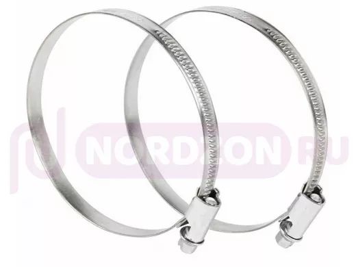 Хомут червячный цинк  60-80 мм 