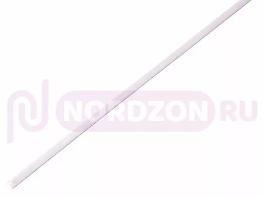 2.5 / 1.25 мм 1м термоусадка белая  REXANT